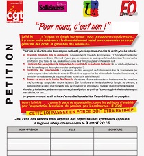 tract pétition